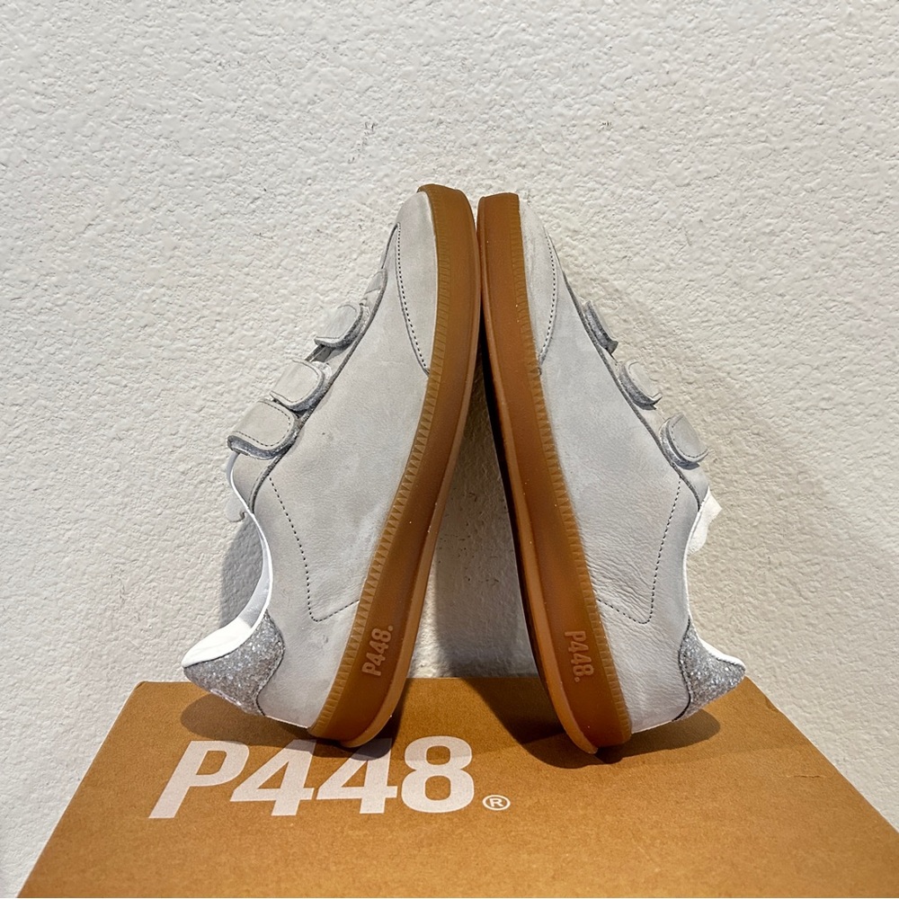 P448 Women's Capri Sneakers Glitter/Pearl, Size 36, New in Box - Picture 4 of 9